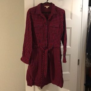 Brooks Brothers Red Fleece shirt dress